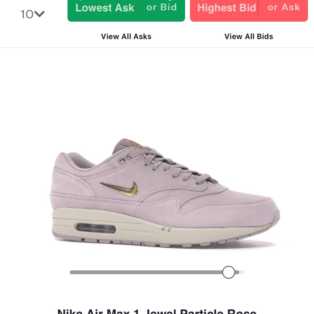 nike air max 1 jewel particle rose